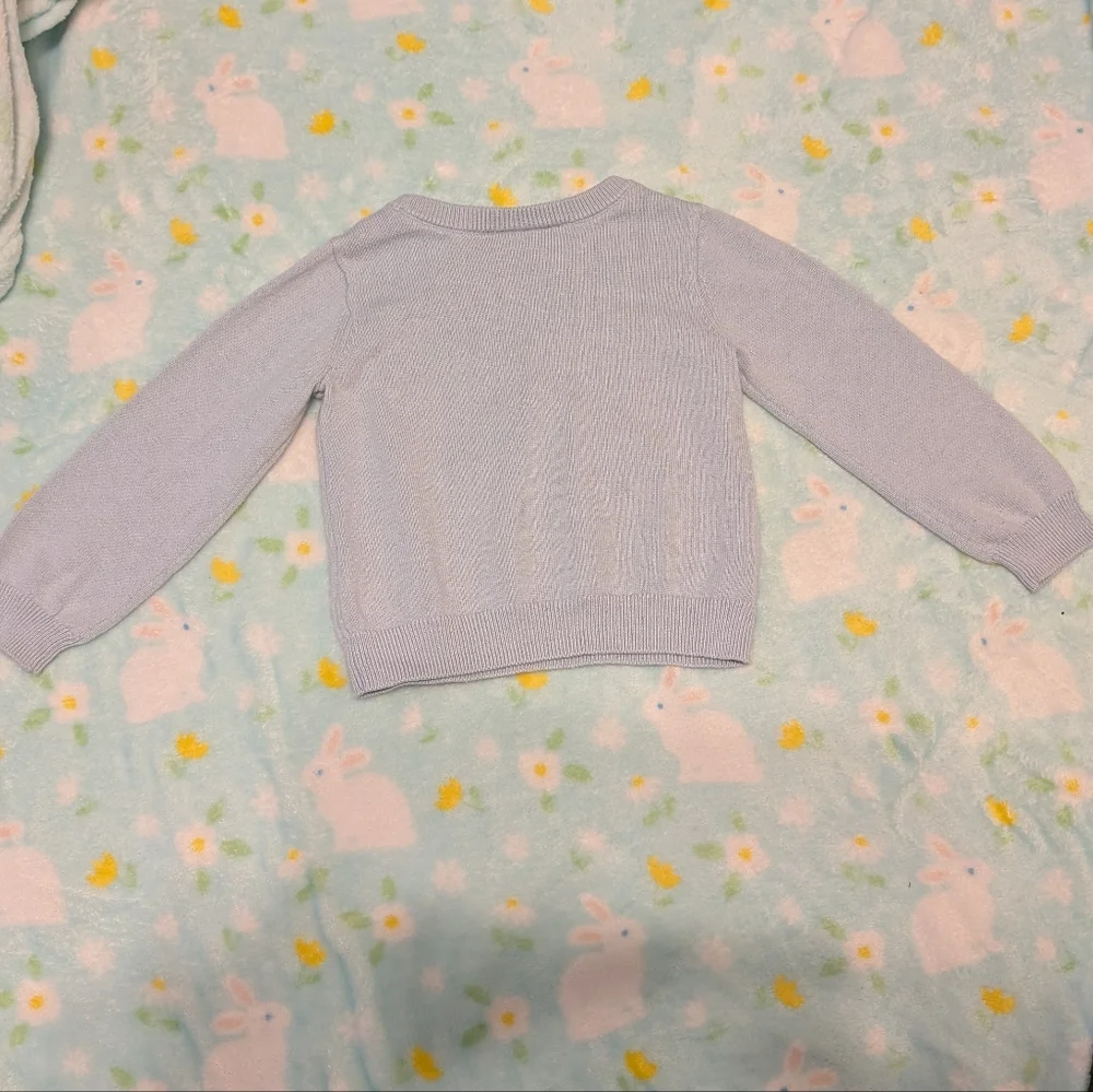 The Children's Place Light Blue Polar Bear Blue Knit Sweater Girl's 18 24 Month